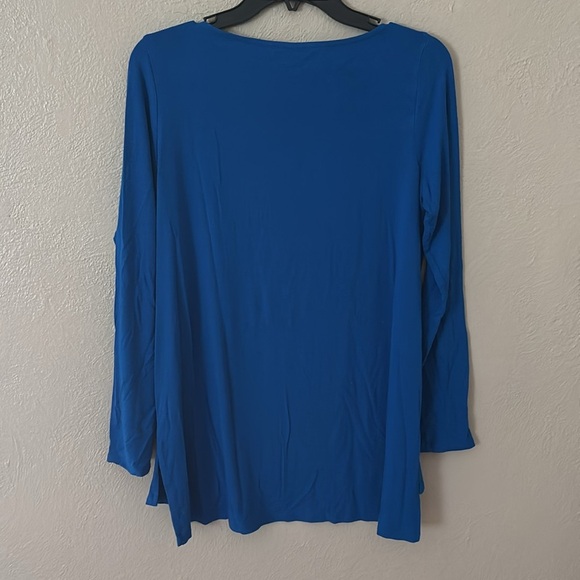 Eileen Fisher Women’s Long-Sleeve Tunic Top, Small, Blue - Picture 3 of 4